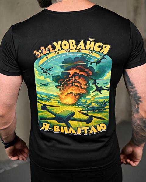 Футболка Madoka (M-3XL) 1087 black (лето)