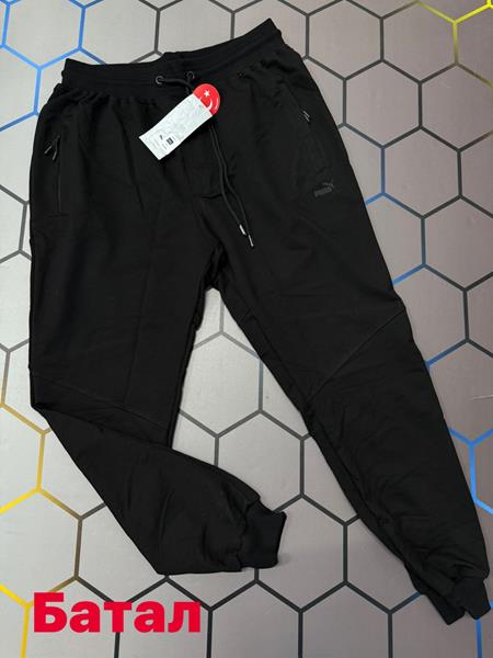 Штаны спорт Alex Clothes (2XL-6XL) 4674 black (деми)