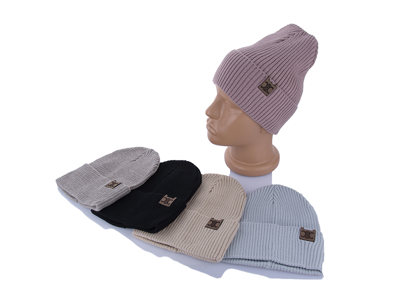 Шапка КОРОЛЕВА (one size) 9-02 одинар.mix (деми)