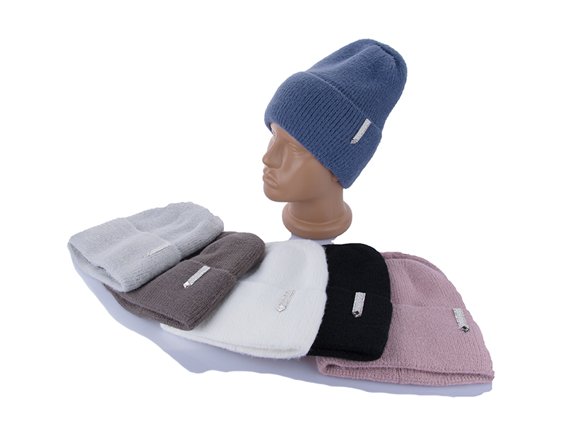 Шапка КОРОЛЕВА (one size) 9-13 ангор-фліс mix (зима)