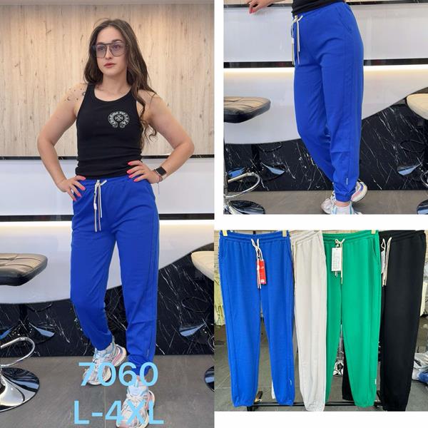 Штаны спорт Modnulya (L-4XL) 7060 green (деми)