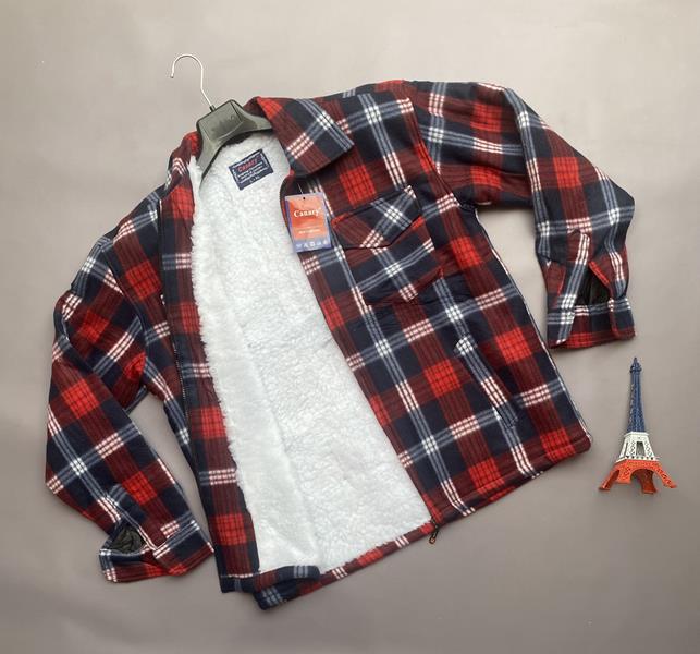 Рубашка Verton (M-4XL) VR66 red (зима)