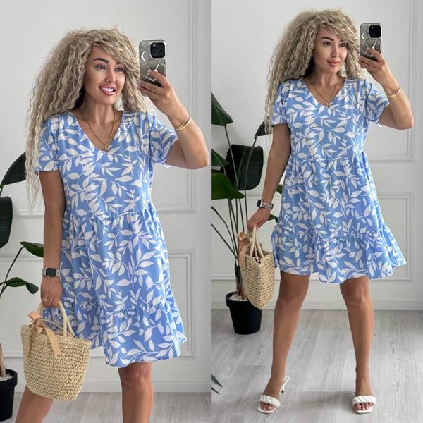 Платье Sofi Cor (42-48) 2086 l.blue (лето)