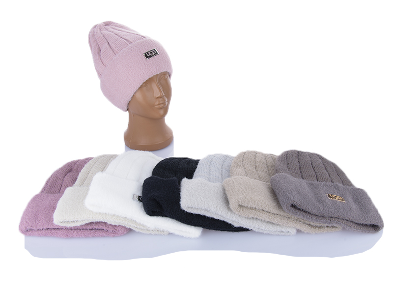 Шапка КОРОЛЕВА (one size) 9-18 ангора mix (зима)