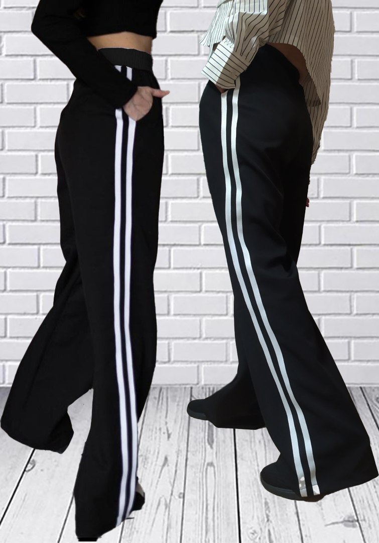 Штаны спорт H&S (36-42) 132 black (деми)