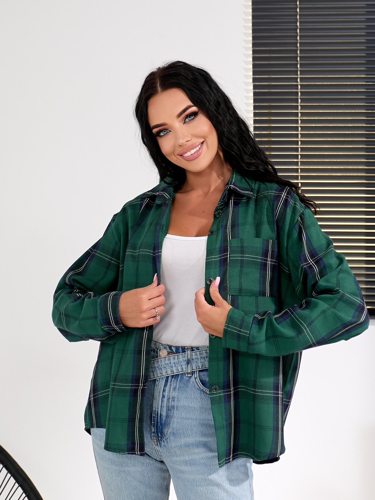 Рубашка BAT (42-48) 899 green (деми)