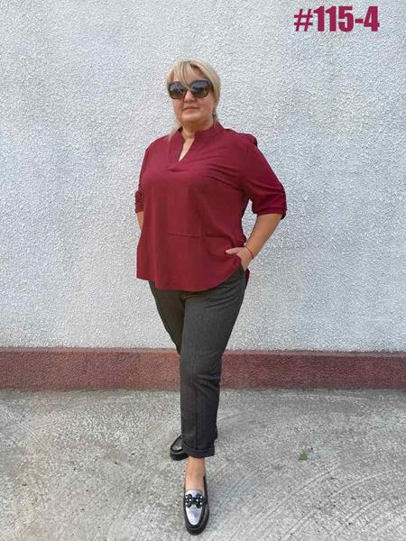 Блузка BAT (50-58) 115-4 wine (деми)