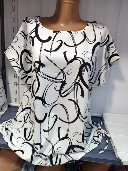 Футболка Galina (60-64) 569-8 white (лето)