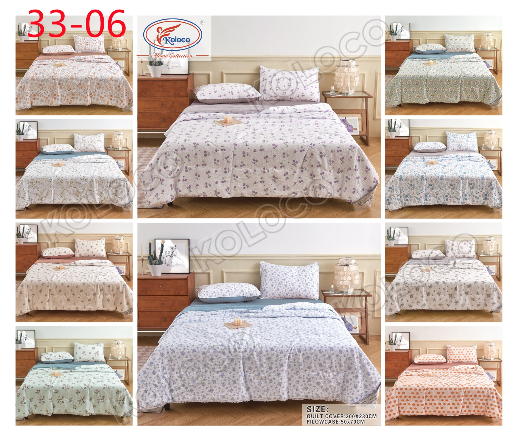 Постельное белье Koloco (200*230) 33-06-20 (деми)