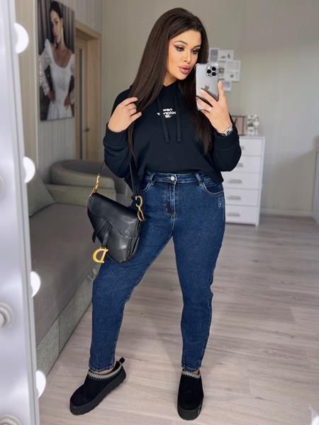 Джинсы Lady N (31-38) 083 navy (деми)