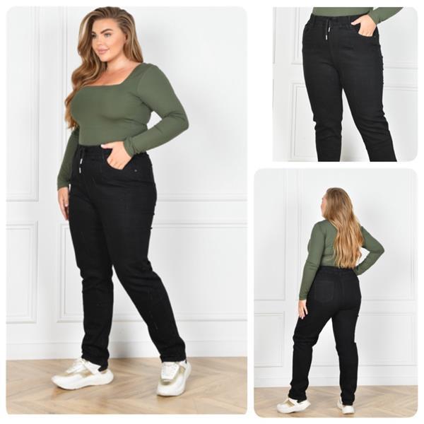 Джинсы Lady N (32-42) 836 black (деми)