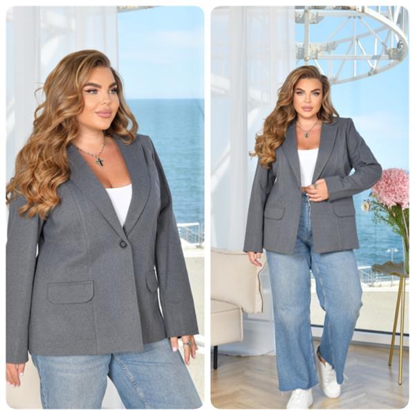 Пиджак Lady N (48-54) LN9 grey (деми)