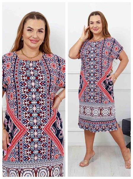 Платье Vehuiah (L-3XL) DG31 navy (лето)