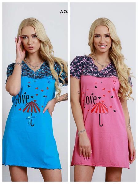 Платье Vehuiah (S-XL) DG51 l.blue (лето)