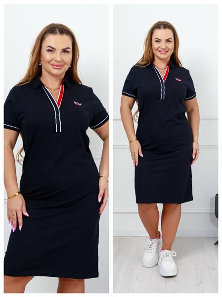 Платье Vehuiah (XL-4XL) DG10 black (лето)