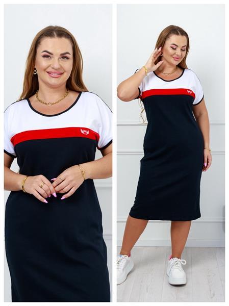 Платье Vehuiah (XL-4XL) DG12 black (лето)