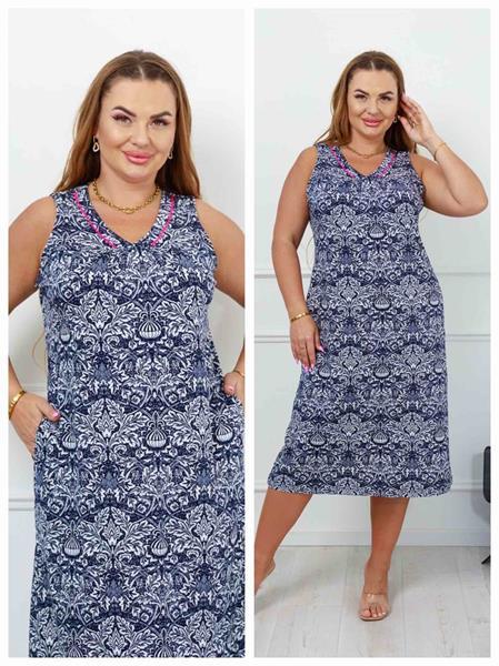 Сарафан Vehuiah (XL-4XL) 18110 navy (лето)