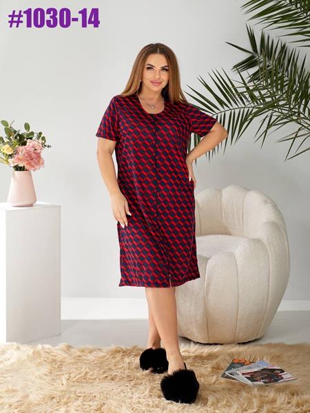 Халат BAT (50-60) 1030-14 navy-red (лето)