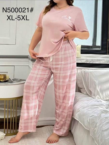 Пижама Brilliant (XL-5XL) 500021 pink (лето)