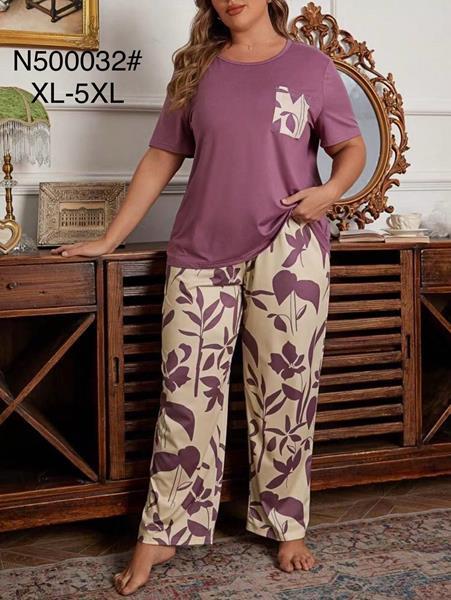 Пижама Brilliant (XL-5XL) 500032 purple (лето)