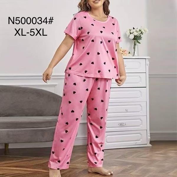 Пижама Brilliant (XL-5XL) 500034 pink (лето)
