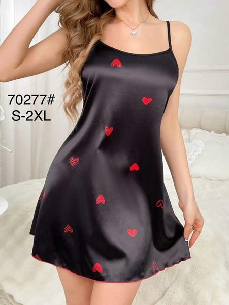 Ночнушка Brilliant (S-2XL) 70277 black (деми)