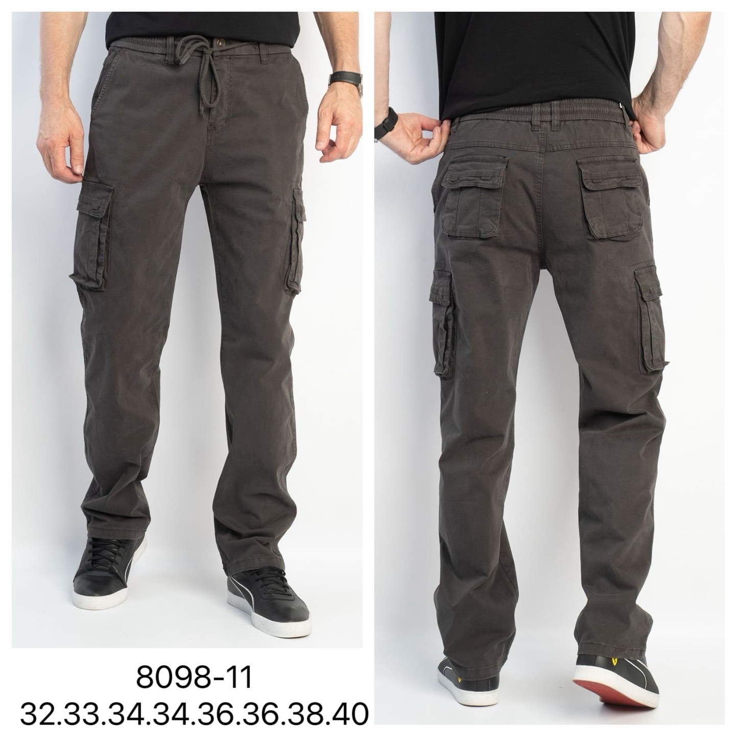 Джинсы God Baron (32-40) 8098-11 khaki (деми)