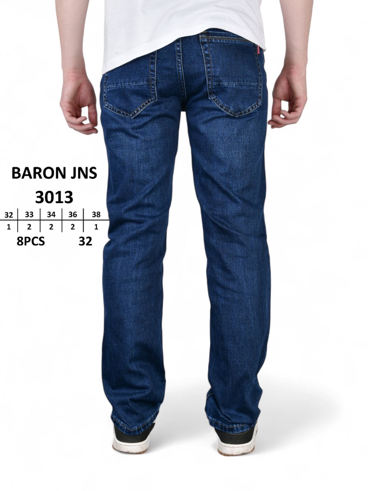 Джинсы God Baron (32-38) 3013 blue (деми)