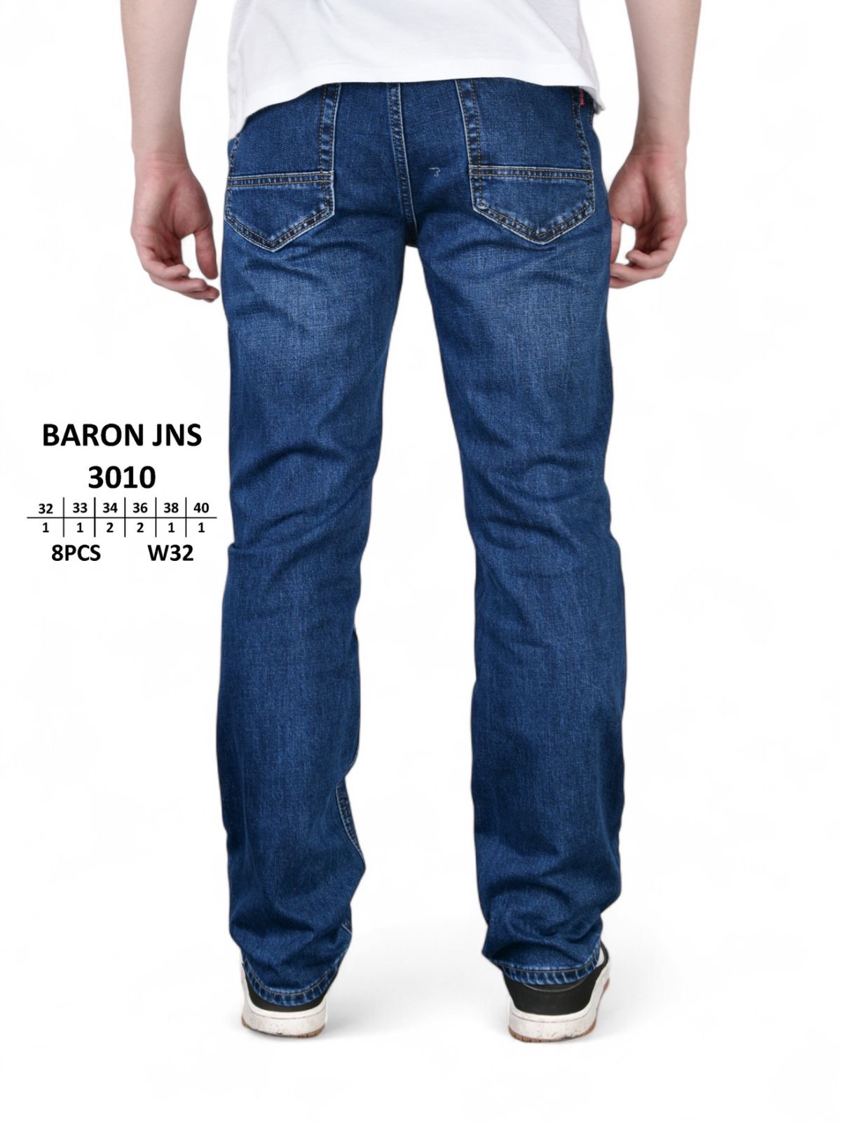 Джинсы God Baron (32-40) 3010 blue (деми)