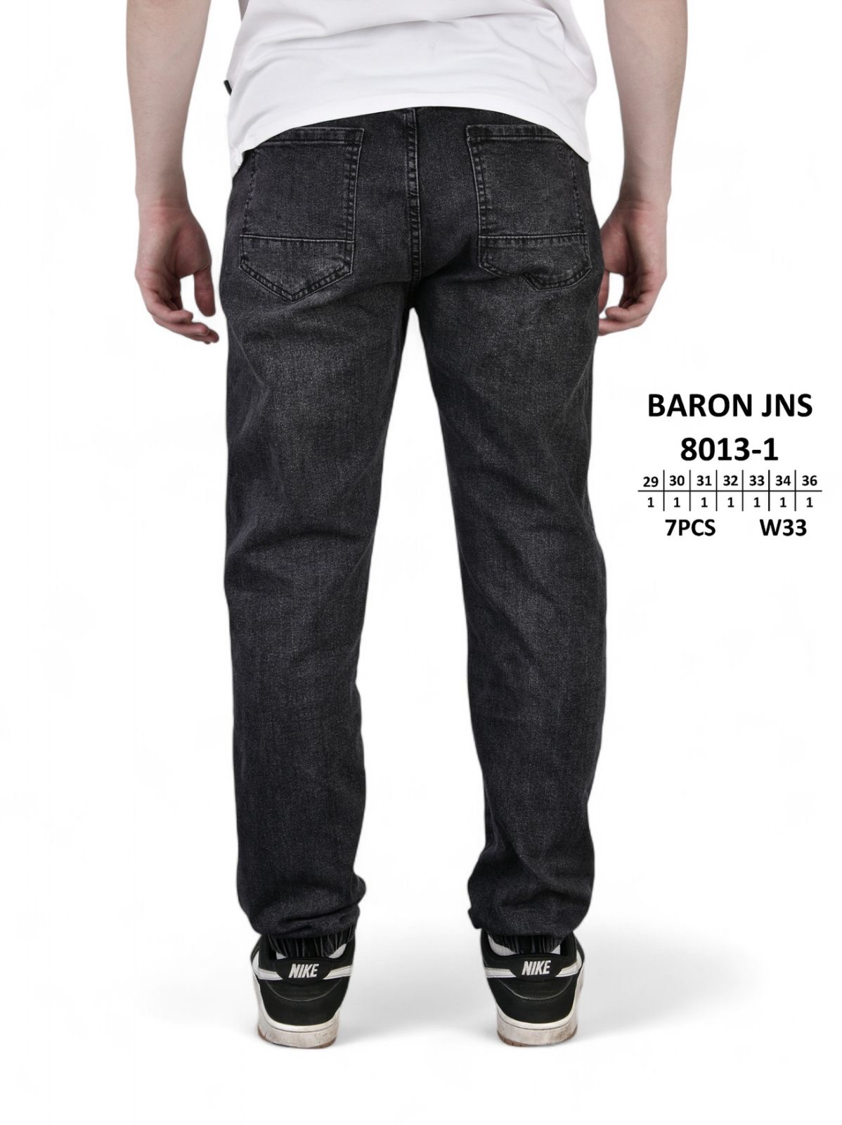 Джинсы God Baron (29-36) 8013-1 black (деми)