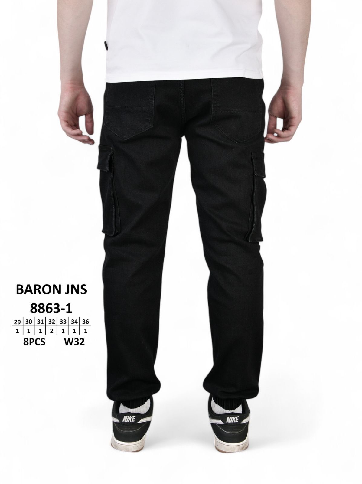 Джинсы God Baron (29-36) 8863-1 black (деми)