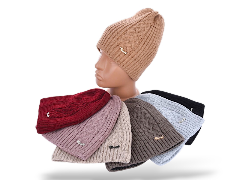 Шапка КОРОЛЕВА (one size) 9-26 mix (зима)