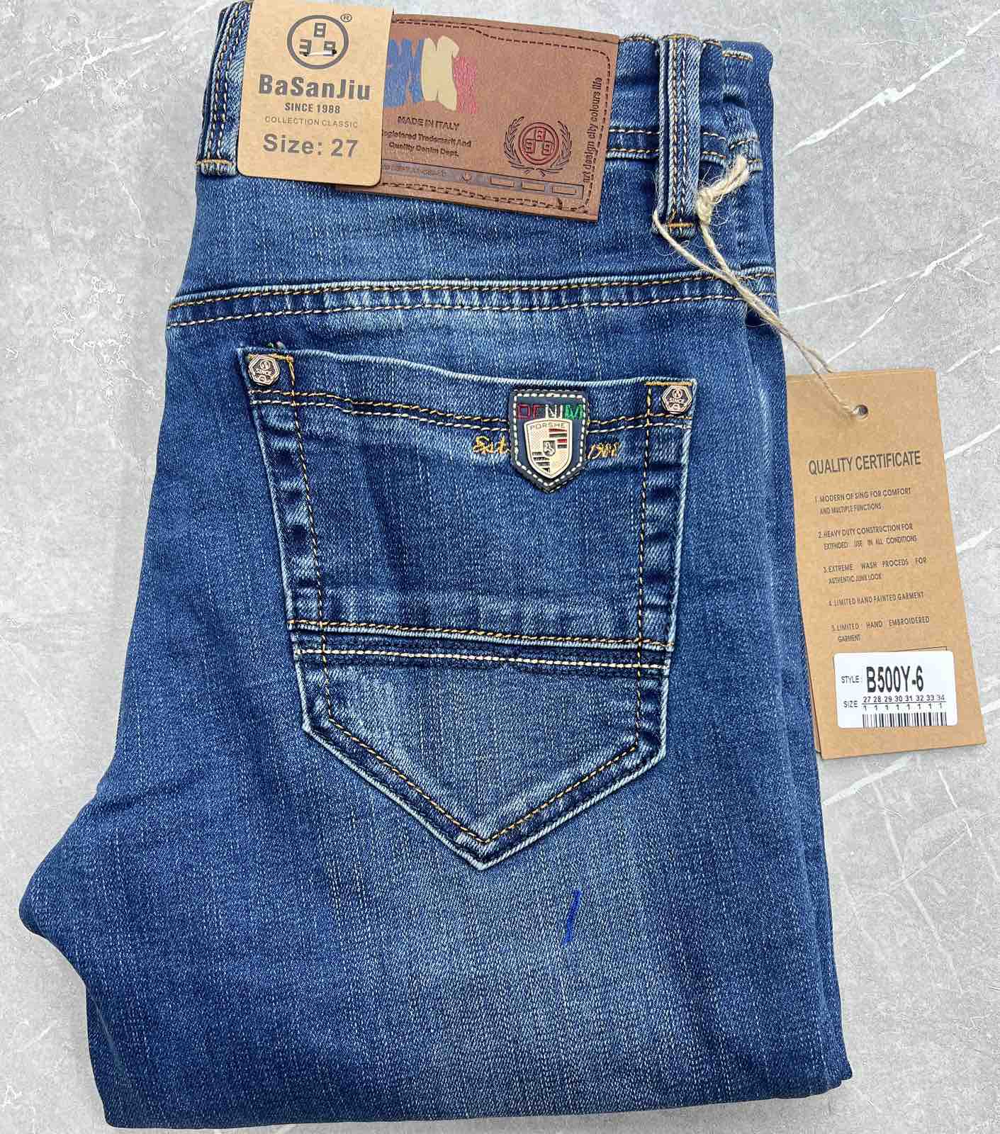 Джинсы God Baron (27-34) B500Y-6 blue (деми)