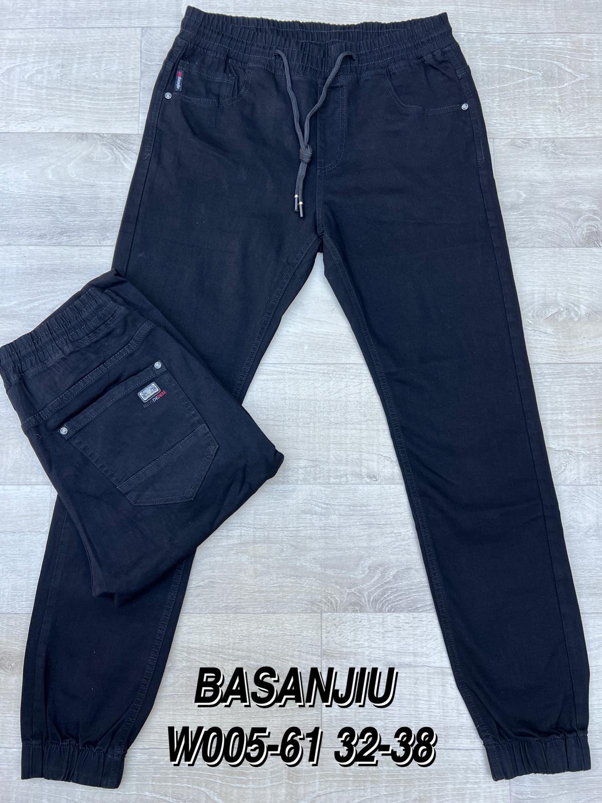 Джинсы God Baron (32-38) W005-61 black (деми)