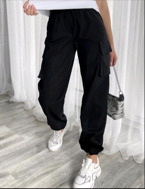 Штаны спорт MSO (42-48) 1052 black (деми)