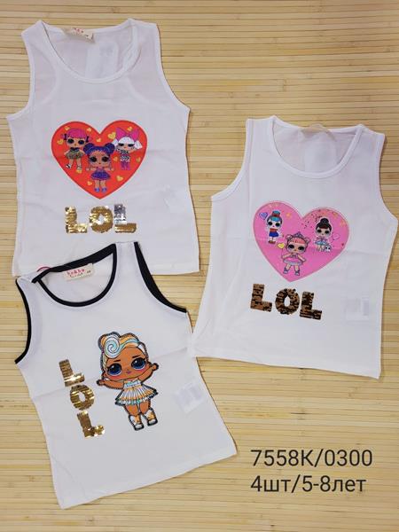 Майка Miki Maki (5-8) 0300 white-red (лето)