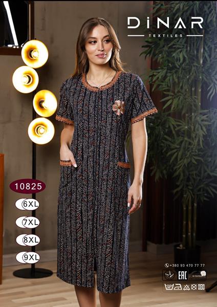 Халат DiColor (6XL-9XL) 10825 black (лето)