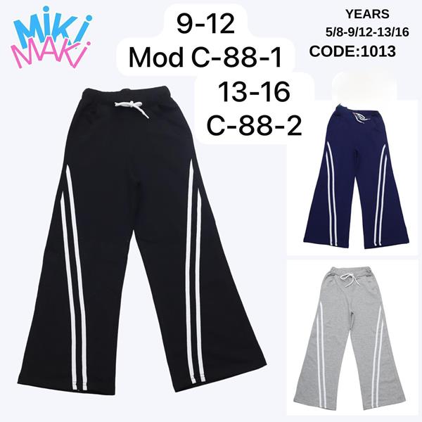 Штаны спорт Miki Maki (13-16) C88-2 navy (деми)