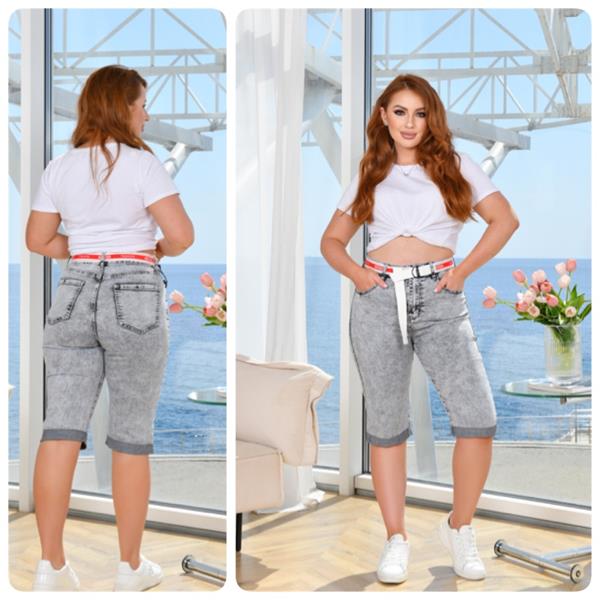 Бриджи Lady N (30-36) 093-1 grey (лето)