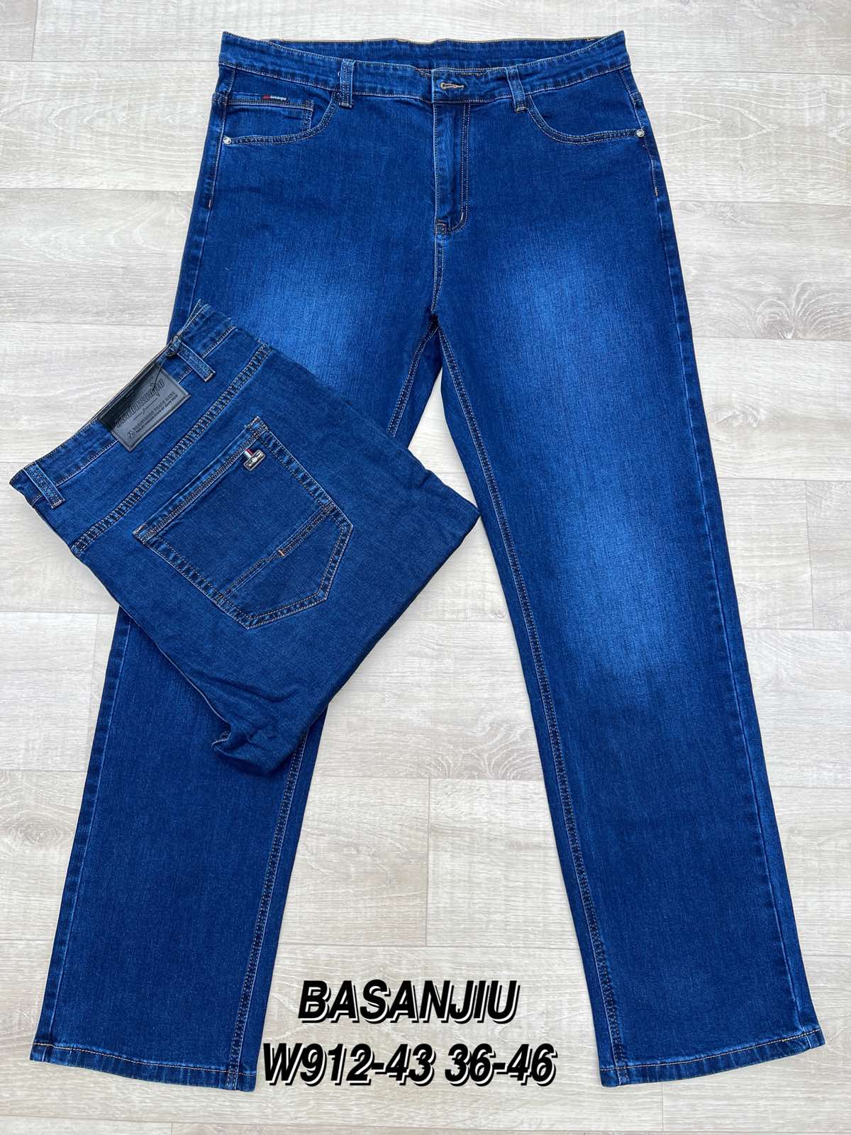 Джинсы God Baron (36-46) W912-43 blue (деми)