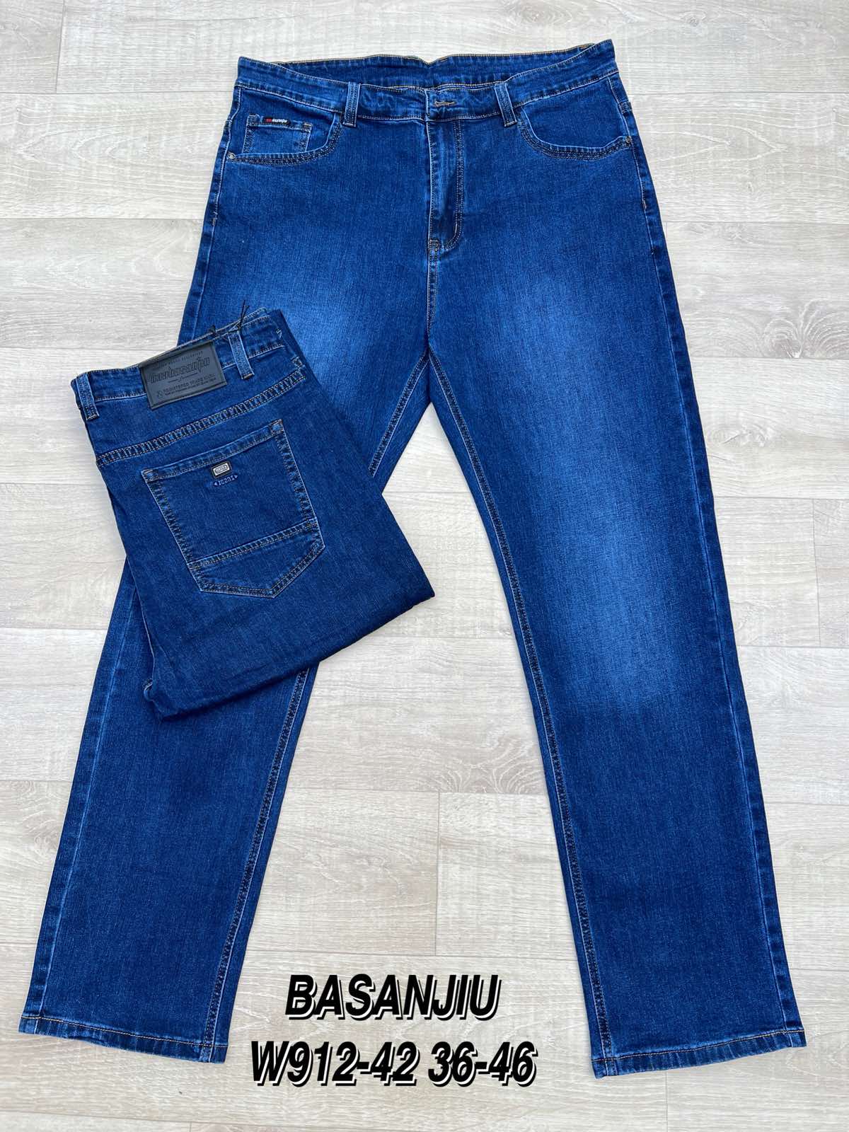 Джинсы God Baron (36-46) W912-42 blue (деми)