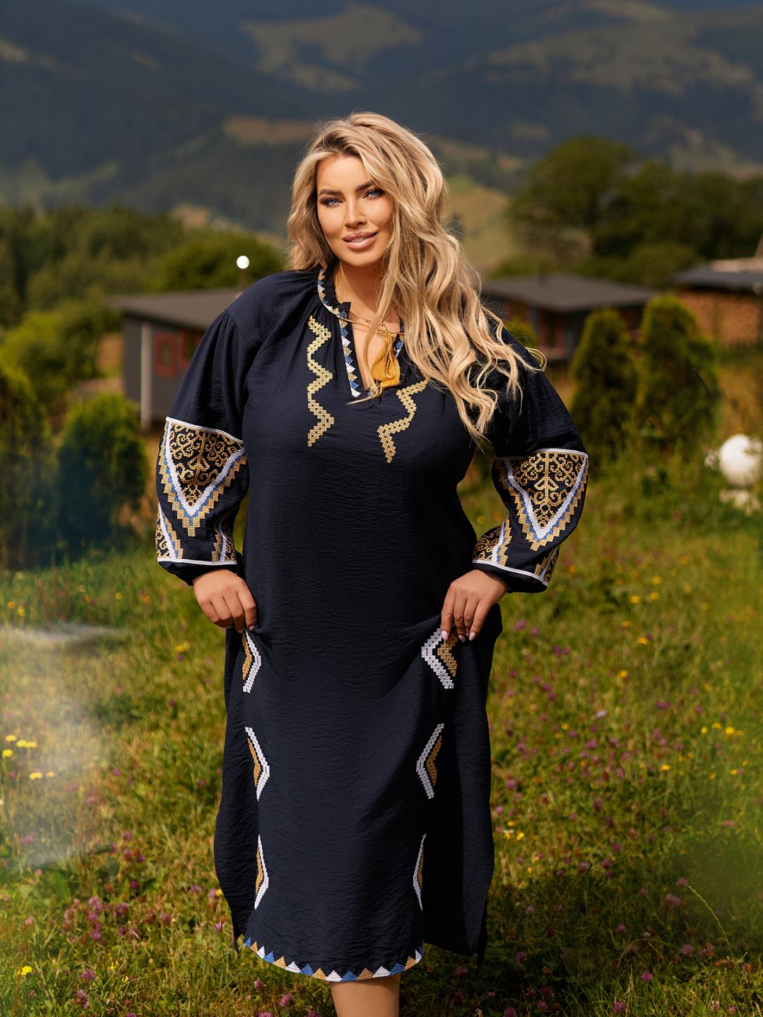 Платье DGMD (52-56) 3379 navy (лето)