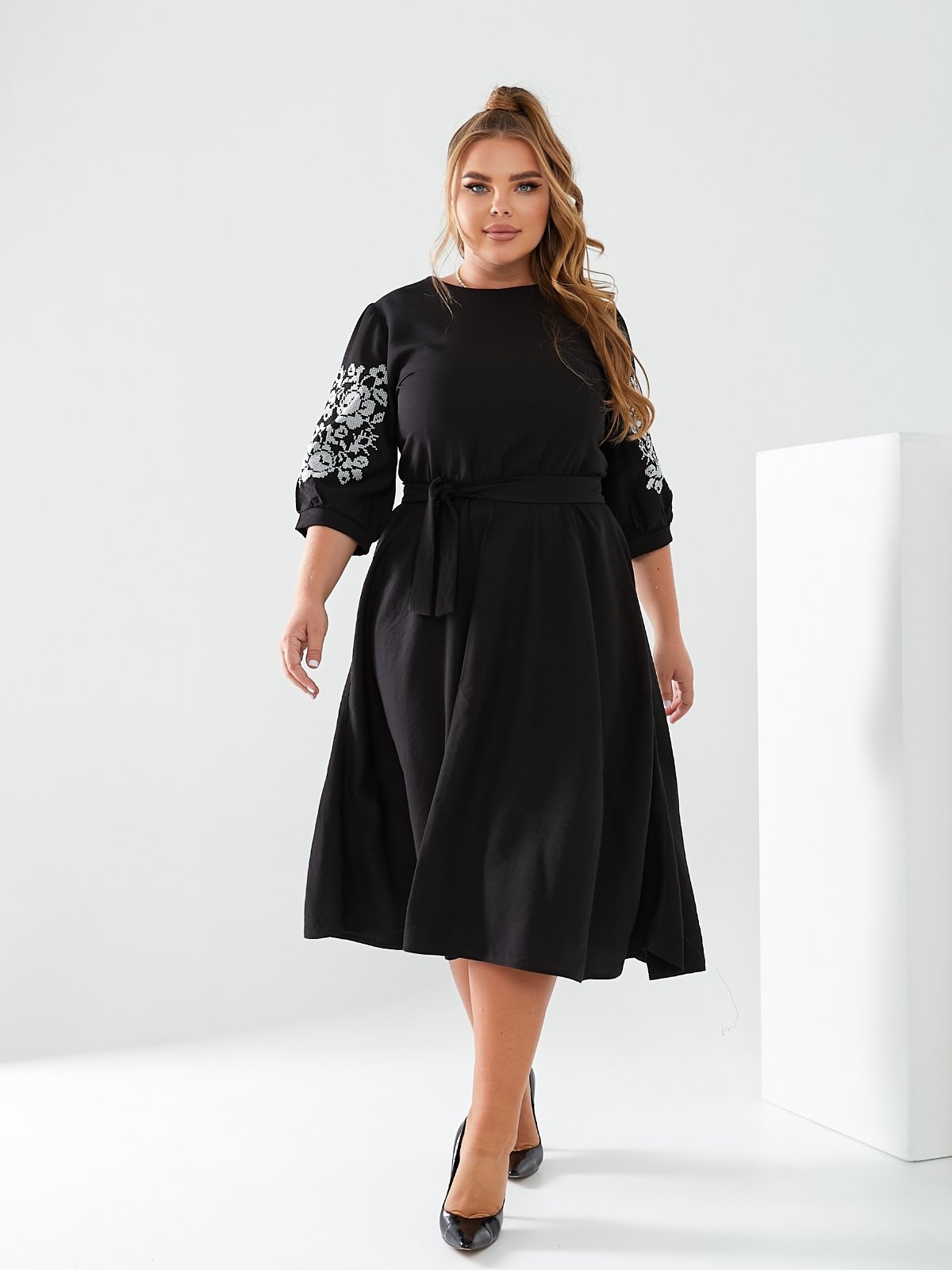 Платье DGMD (48-56) 3210 black (лето)