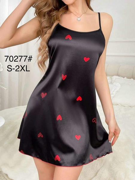 Ночнушка Modnulya (S-2XL) 70277 black (лето)