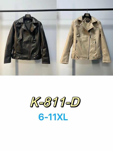 Куртка Modnulya (6XL-11XL) K811D beige (деми)