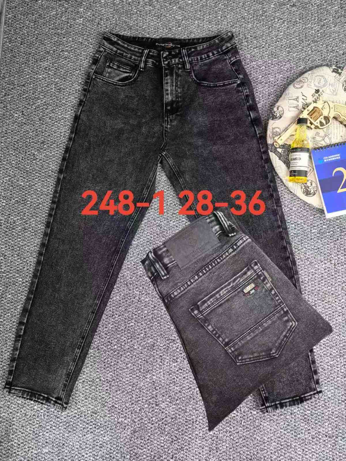 Джинсы God Baron (28-36) 248-1 black (деми)