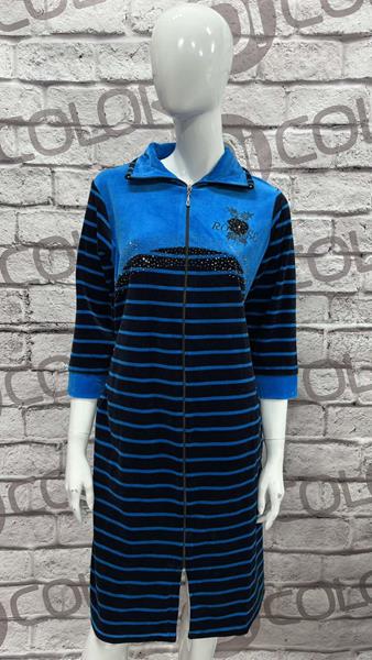 Халат DiColor (2XL-5XL) 3003-1 blue (деми)