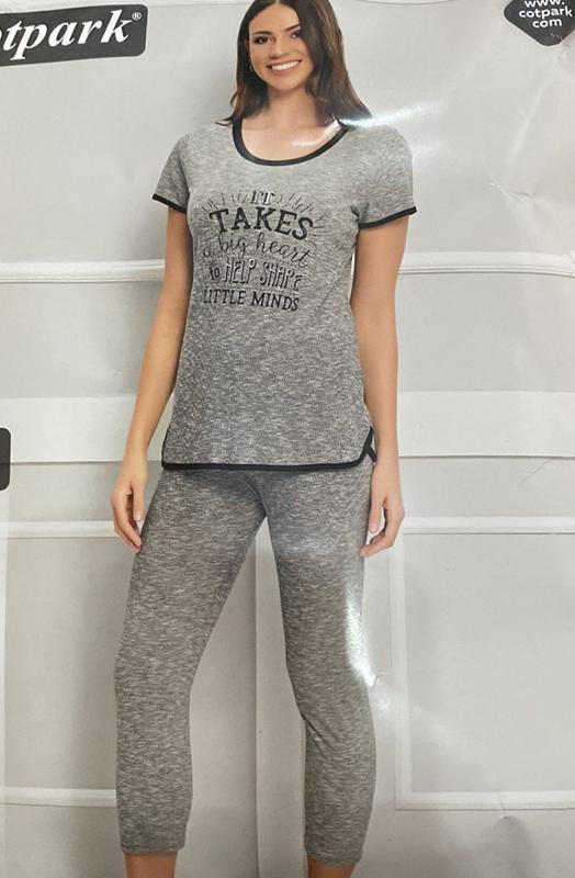Костюм спорт Cotpark (L-4XL) 30113 grey (лето)