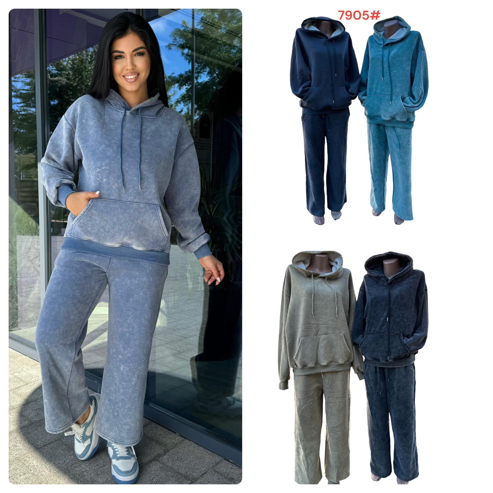 Костюм спорт Katty (L-3XL) 7905 grey (зима)