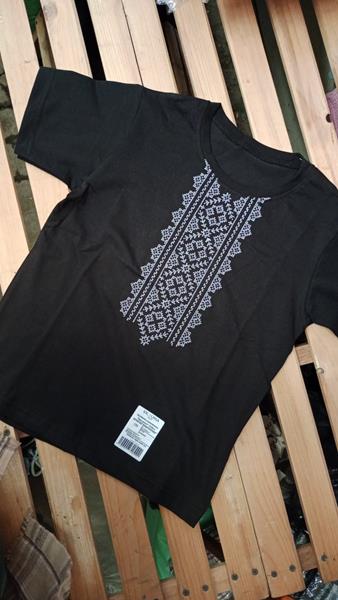 Вышиванка Miki Maki (128-152) MM258 black (лето)